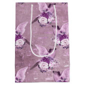 Ephemera Lavendel Paper Series Design 10 Mittlere Geschenktüte (Rückseite)