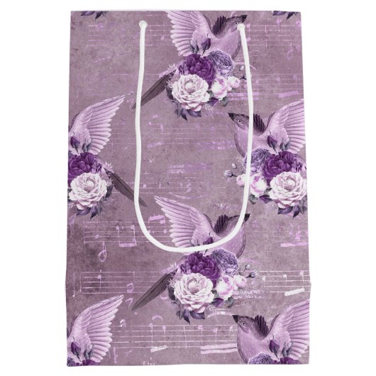 Ephemera Lavendel Paper Series Design 10 Mittlere Geschenktüte (Rückseite)