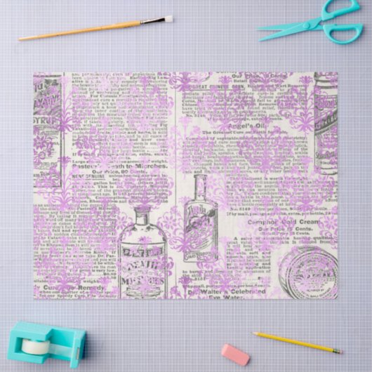 Ephemera Lavendel Paper Series Design 12 Seidenpapier (Basteln)