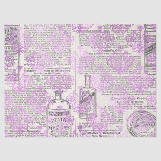 Ephemera Lavendel Paper Series Design 12 Seidenpapier (Vorderseite)