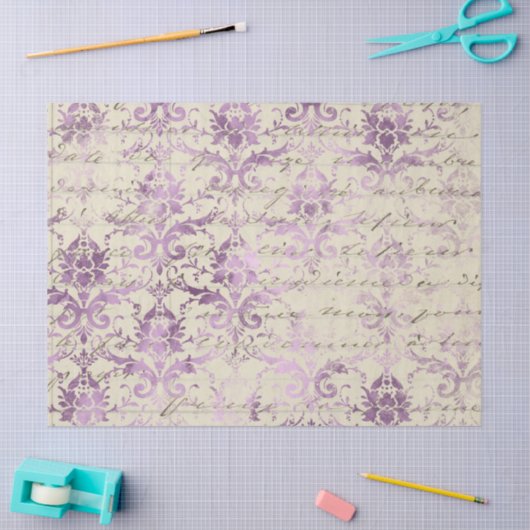 Ephemera Lavendel Paper Series Design 19 Seidenpapier (Basteln)