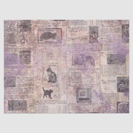 Ephemera Lavendel Papier Serie Design 15 (Vorderseite)