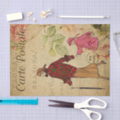 Ephemera Mutter und Tochter, die auf der Entdeckun Seidenpapier (Handwerk)