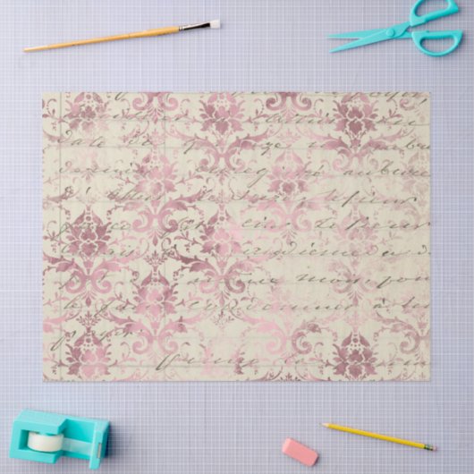 Ephemera Pink Paper Series Design 17 Seidenpapier (Basteln)