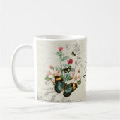 Ephemera Romantic Vintag Butterfells Monogramm Kaffeetasse (Links)