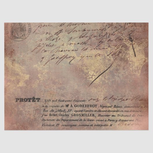 Ephemera Rose Gold Paper Series Design 20 Seidenpapier (Vorderseite)