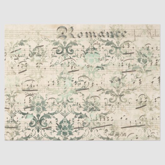 Ephemera Sepia Paper Series Design 12 Seidenpapier (Vorderseite)