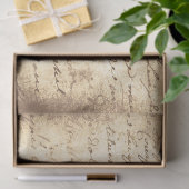 Ephemera Sepia Paper Series Design 8 Seidenpapier (Geschenk)