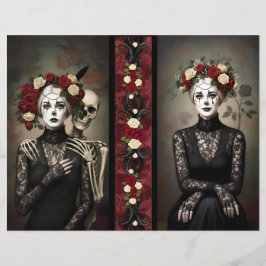 Ephemera Sheet Gothic Rose Queen 