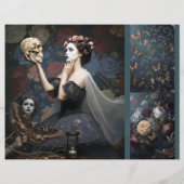 Ephemera Sheet Gothic Rose Queen  (Rückseite)