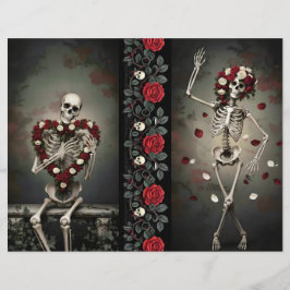 Ephemera Sheet Gothic Rose Queen 