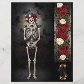 Ephemera Sheet Gothic Rose Queen (Rückseite)