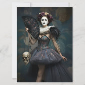 Ephemera Sheet - Vintage Gothic Style Einladung (Rückseite)