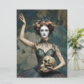 Ephemera Sheet - Vintage Gothic Style Einladung (Stehend Vorderseite)