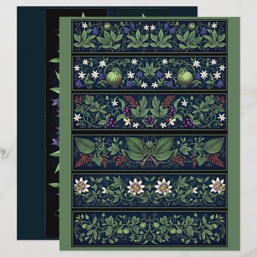 Ephemera Sheet - Woodland Moth (Vorne/Hinten)