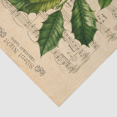 Ephemera Silent Night Christmas Carol Decoupage Seidenpapier (Ausschnitt)