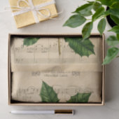 Ephemera Silent Night Christmas Carol Decoupage Seidenpapier (Geschenk)