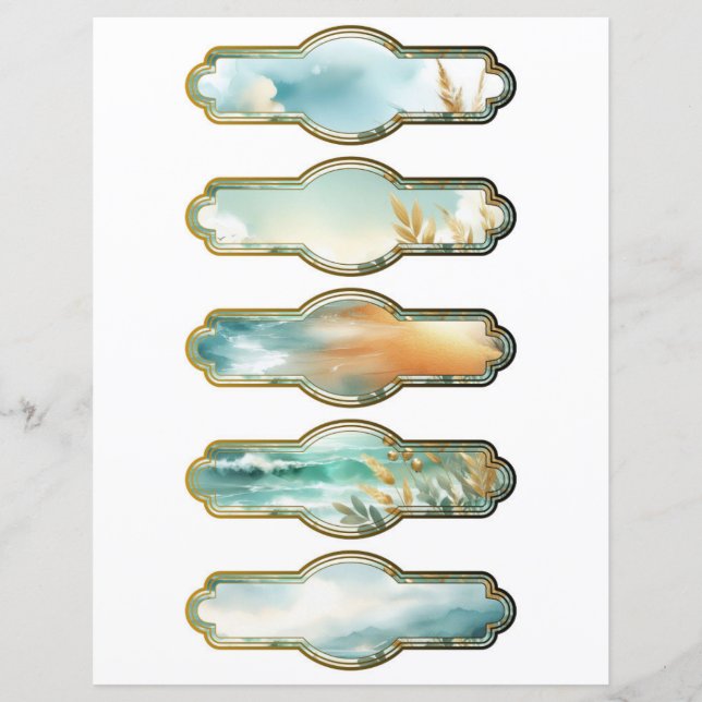 Ephemera Tags Decoupage Junk Journal Scrapbook (Vorderseite)