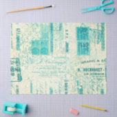 Ephemera Türkis Papier Serie Design 8 (Basteln)