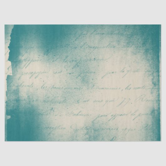 Ephemera Türkise Paper Series Design 16 Seidenpapier (Vorderseite)