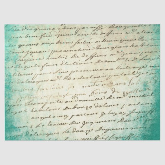 Ephemera Türkise Paper Series Design 18 Seidenpapier (Vorderseite)