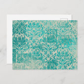 Ephemera Türkise Paper Series Design 19 Postkarte (Vorne/Hinten)
