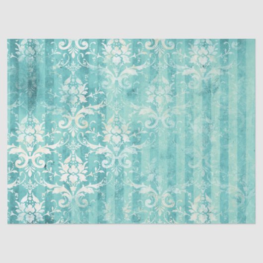 Ephemera Türkise Paper Series Design 20 Seidenpapier (Vorderseite)