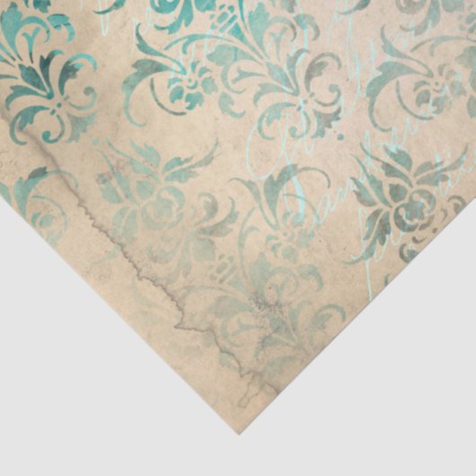 Ephemera Türkise Paper Series Design 3 Seidenpapier (Detail)