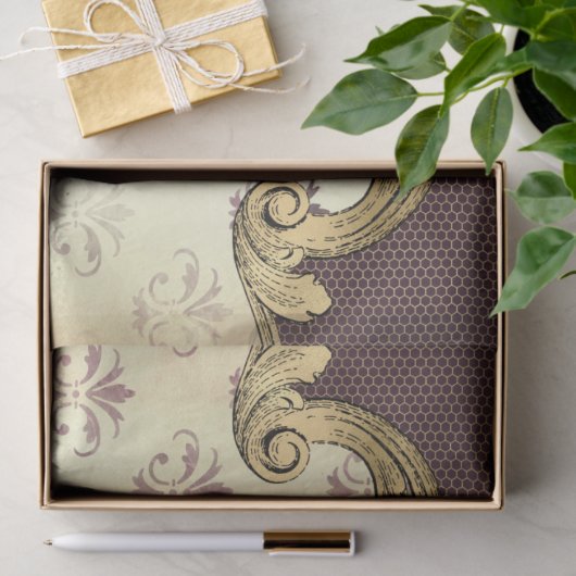 Ephemera Verziert Paper Series Design 5 Seidenpapier (Geschenk)