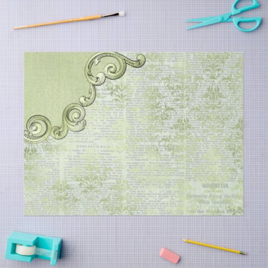 Ephemera Verziert Paper Series Design 8 Seidenpapier (Basteln)