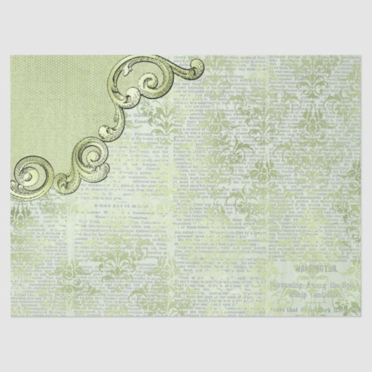 Ephemera Verziert Paper Series Design 8 Seidenpapier (Vorderseite)