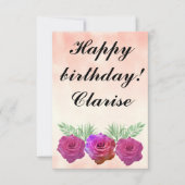 Ephemera vibrant color pink art (Vorderseite)