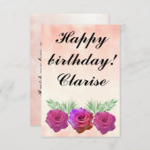 Ephemera vibrant color pink art (Vorne/Hinten)