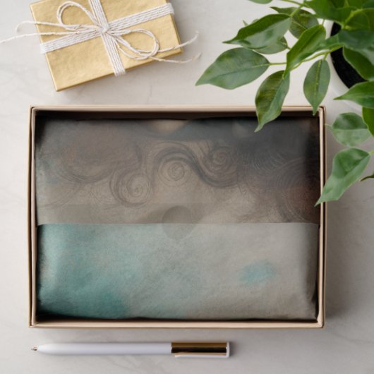 Ephemera Viktorianisch Lady, gotische Blumendekoup Seidenpapier (Geschenk)