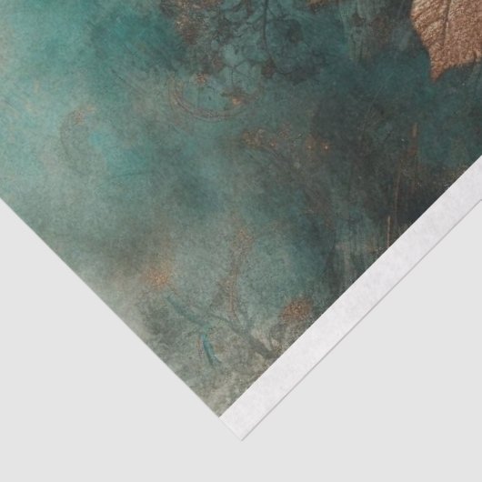 Ephemera Viktorianisch Lady, gotische Blumendekoup Seidenpapier (Ausschnitt)