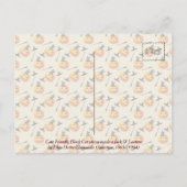 Ephemera Vintag Halloween Illustration Black Cat Postkarte (Rückseite)