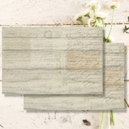 Ephemera Vintag Hof mit Hölzerhof Seidenpapier