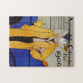 Ephemera Vintag Woman in Gold Jacket 1906 Puzzle (Horizontal)