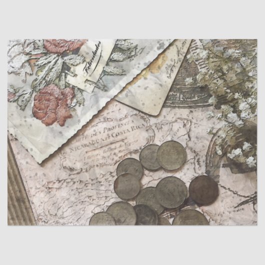 Ephemera Vintages Dekoupage Tissue Paper Seidenpapier (Vorderseite)