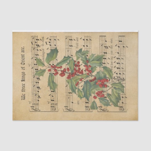 Ephemera We Three Kings of Orient sind enttäuschen Seidenpapier (Vorderseite)