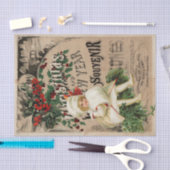 Ephemera Weihnachten Neues Jahr Souvenir Decoupage Seidenpapier (Handwerk)