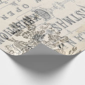 Ephemera Weihnachtspapier Geschenkpapier (Ecke)