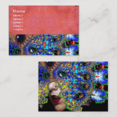 EPHEMERAL, antik rosa Visitenkarte (Vorne/Hinten)