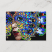 EPHEMERAL, antik rosa Visitenkarte (Rückseite)