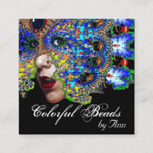 EPHEMERAL Beauty, Mode, Kosmetik, Makeup Artist Quadratische Visitenkarte