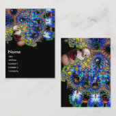 EPHEMERAL Blau-Gelb Visitenkarte (Vorne/Hinten)