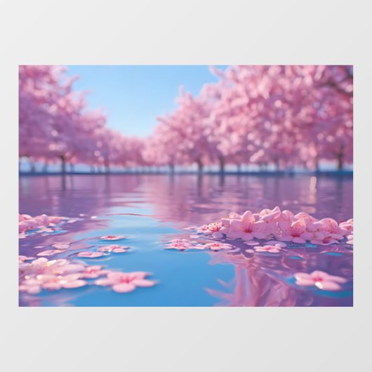 Ephemeral Bloom Fensteraufkleber (Blatt)