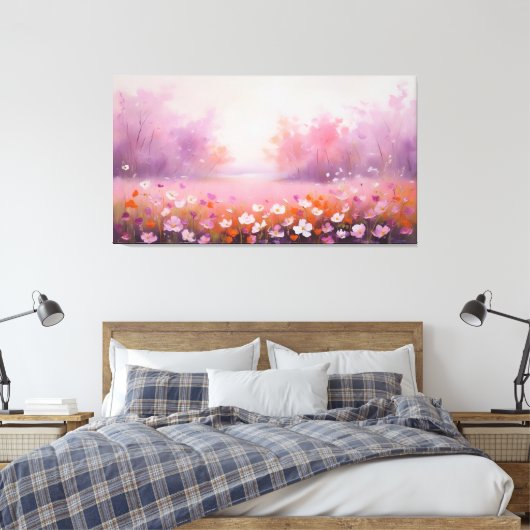 Ephemeral Bloom Leinwanddruck (Insitu (Schlafzimmer))