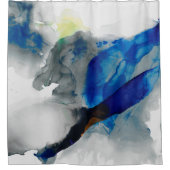 Ephemeral - Blue & Gray Duschvorhang (Vorderseite)