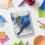Ephemeral - Blue & Gray iPad Pro Hülle<br><div class="desc">Ephemerial I von Sisa Jasper. Smokey-artiges abstraktes Design in Grau und tiefer Blues.</div>